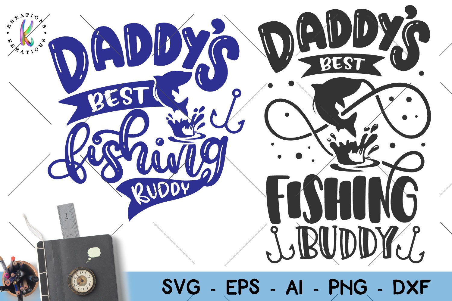 Daddy's Best Fishing Buddy SVG fishing svg Kids boy girl ...