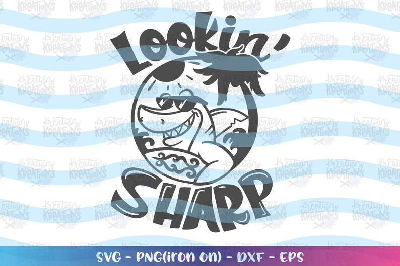 Download Lookin' Sharp svg Shark Summer svg Surf Pool svg Kids | Etsy