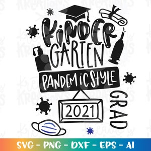 Download Kindergarten graduate SVG Kinder Garten 2021 graduation | Etsy