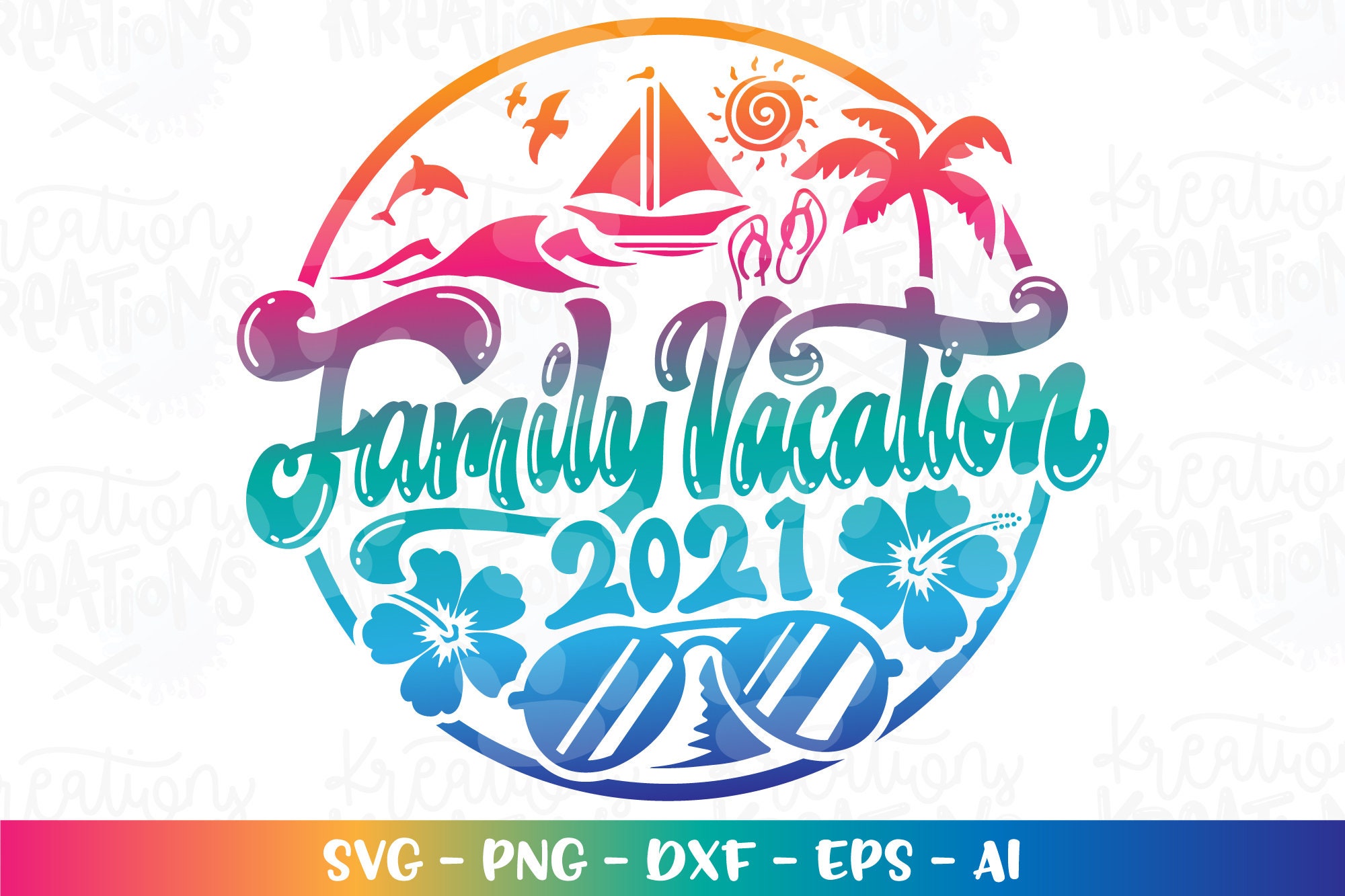 Family svg Summer Beach vacation 2021 Family spring break Etsy