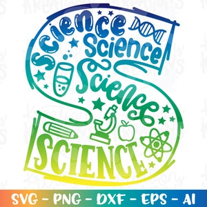 De volta às aulas svg Ciências Física Química Biologia Professor Escola impressão cor ferro no arquivo cortado silhueta cricut download sublimação