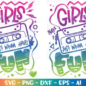 女の子のSVGミックステープ80年代の雰囲気の音楽カセットかわいい90年代昇華プリントアイロンオンカットファイルシルエットクリカットカメオダウンロードベクターpng