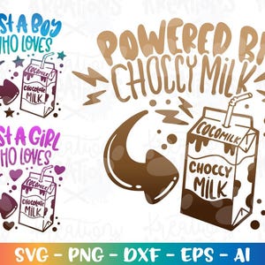 Powered by Choccy Milk Chocolate Milk SVG Milk Box boy girl iron on print svg silhouette cut file silhouette cricut studio Download png dxf
