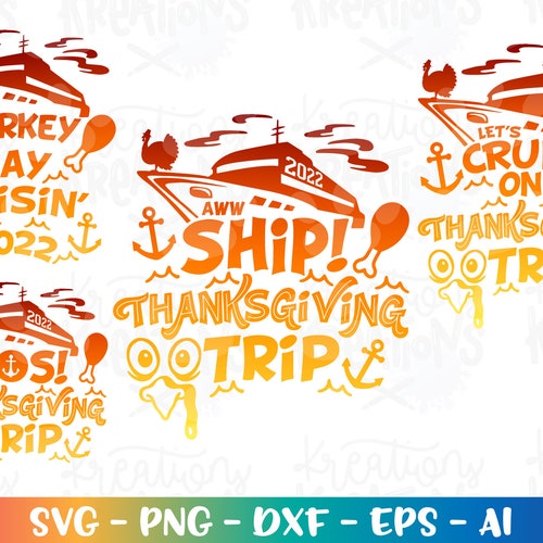Cruise ship printable thanksgiving