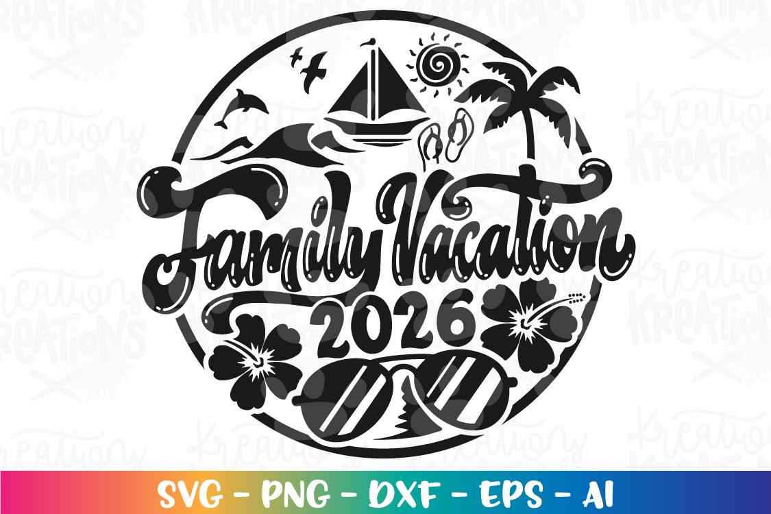 Family Svg Summer Beach Vacation 2026 Family Spring Break Print Iron on ...