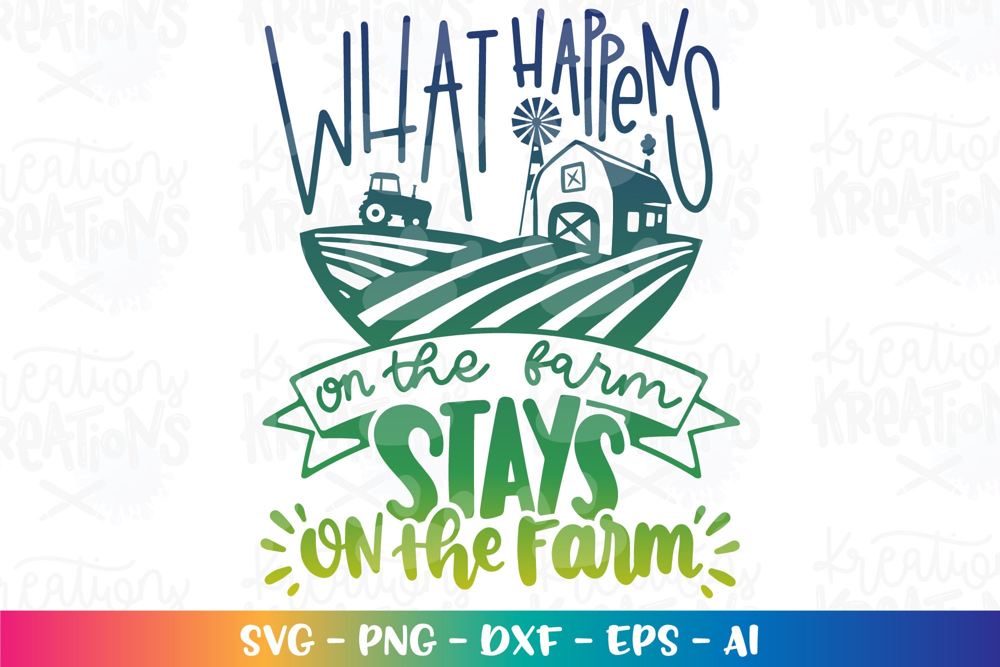 What Happens on the Farm Stays on the Farm Svg Farm Sayings Etsy
