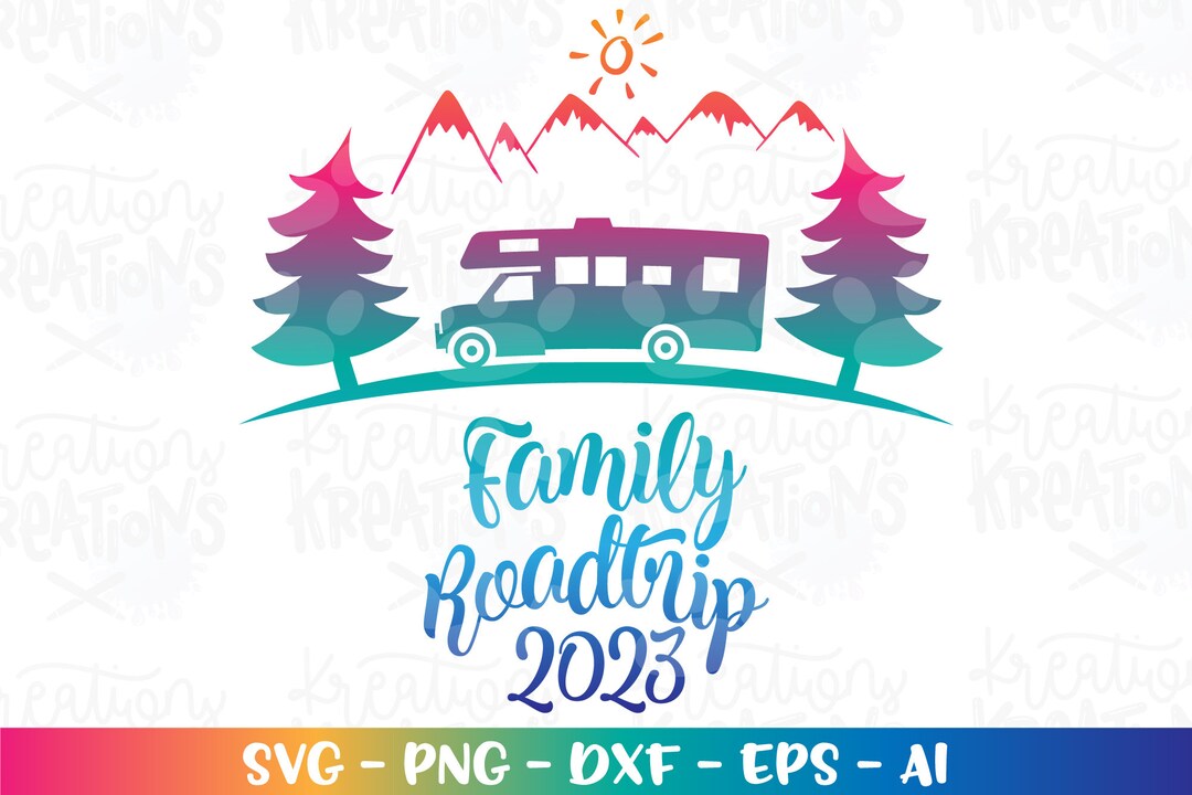 RV Svg Family Road Trip Svg Family Vacation RV Mountains Svg - Etsy UK