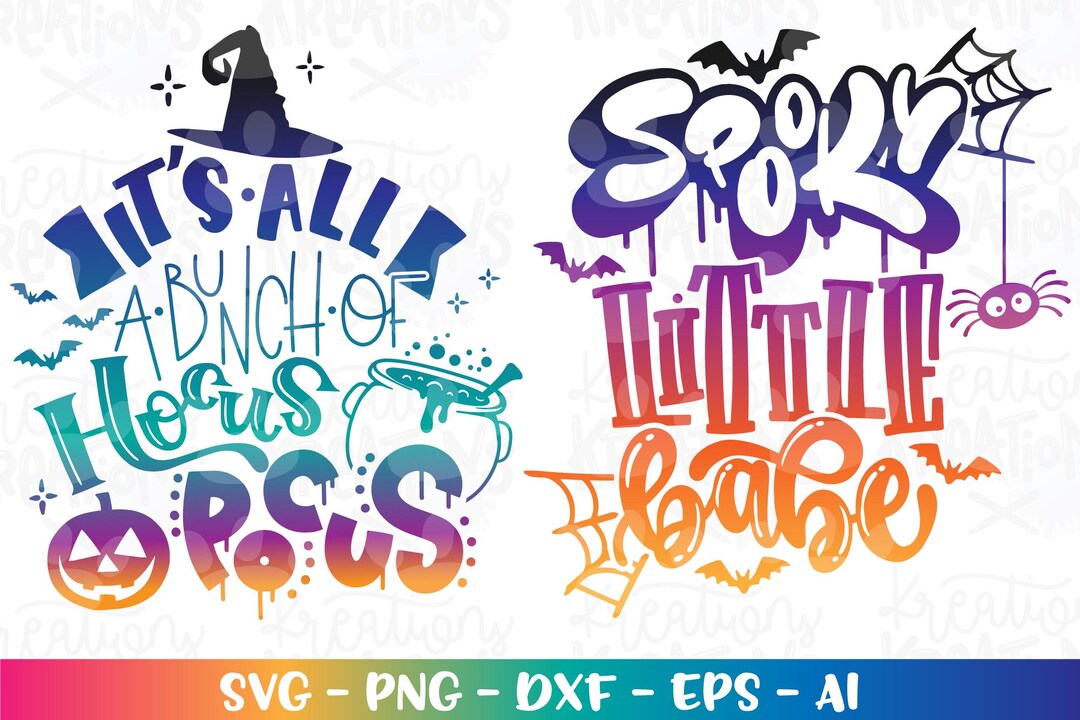 It's All a Bunch of Hocus Pocus SVG Spooky Little Babe SVG Witch Broom ...