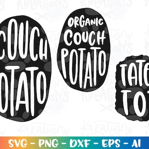 Couch Potato Organic Couch Potato Tater Tot svg Camisas a juego día del padre lindo bebé imprimir archivo cortado Cricut Silhouette Descargar