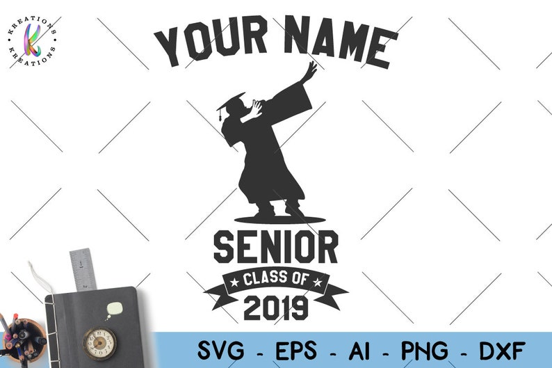 Download Senior Dabbing Graduate SVG class of 2019 boy grad customize | Etsy