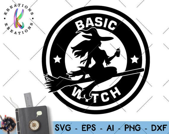 Download Basic Witch SVG Witch clip art svg witch silhouette svg coffee | Etsy