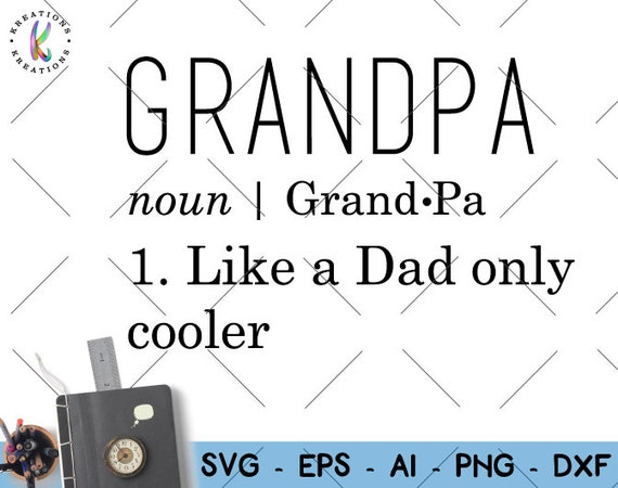Grandpa svg funny grandfather shirt SVG dictionary svg cut