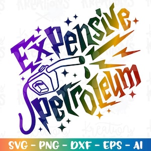 Dyra Petroleum Wizard SVG Magiska bensinpriser bensinstation ordlekar roligt citat mamma familj bil dekal klippfiler Cricut Ladda ner sublimering