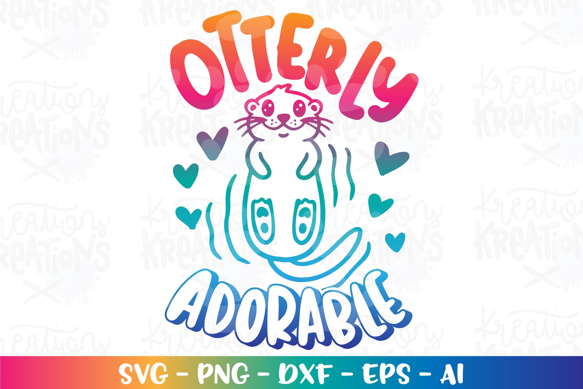 Otterly Adorable Svg Cute Baby Otter Cute Baby Quote New Born Etsy