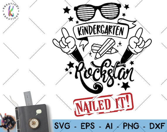 Download Graduation svg Kindergarten Grad svg Kindergarten Rockstar svg | Etsy