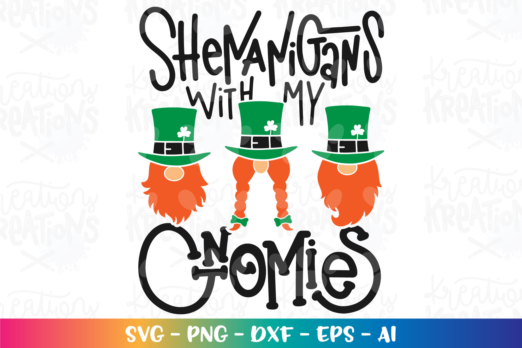 Shenanigans With My Gnomies SVG St.patrick's Day Gnome Etsy