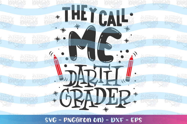 Download Teacher SVG They call me Darth Grader SVG clip art print decal | Etsy