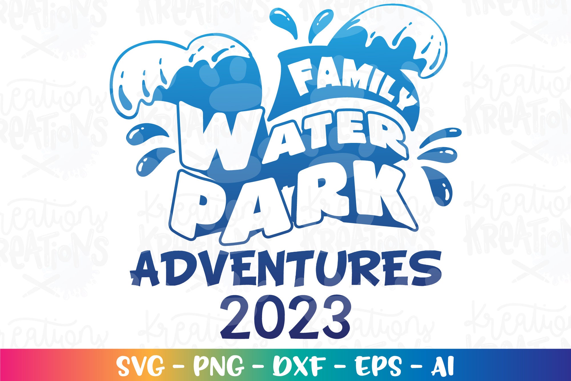 Familie Waterpark Adventures svg Familiereis Familie Vakantie Etsy