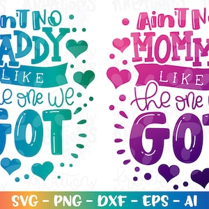 Is geen papa mama zoals degene die ik heb SVG schattig meisje jongen kinderen Vaderdag Moederdag opstrijkbare print gesneden bestand Cricut silhouet downloaden