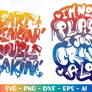 No soy un Playa, solo aplasto mucho svg Rompecorazones, alborotador, Día de San Valentín, grafiti, niños, impresión, plancha, corte, archivo Descargar png dxf imagen 1