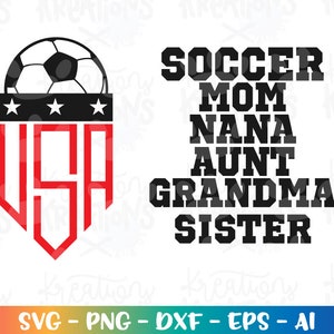Fútbol de EE. UU. svg Insignia de fútbol de EE. UU. emblema equipo svg equipo de fútbol de corte svg silueta de archivo cortable cricut descarga instantánea svg eps png dxf