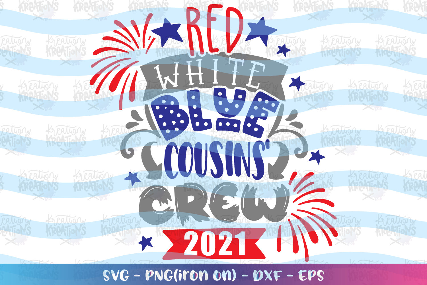 Download Red white Blue Cousins' Crew svg 4th of july svg Hand | Etsy