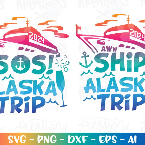 Aww Ship! ALASKA trip svg Alaska cruise trip cruise ship shirt svg iron on cut file silhouette cricut cameo instant download vector svg png