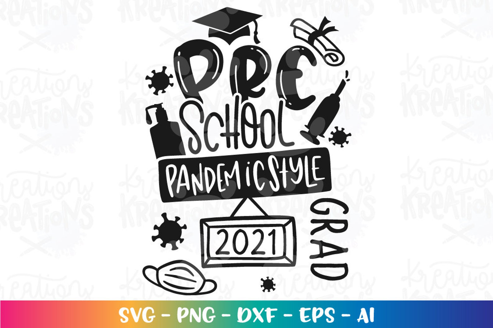 Download Preschool graduate SVG Preschool Kindergarten 2021 ...
