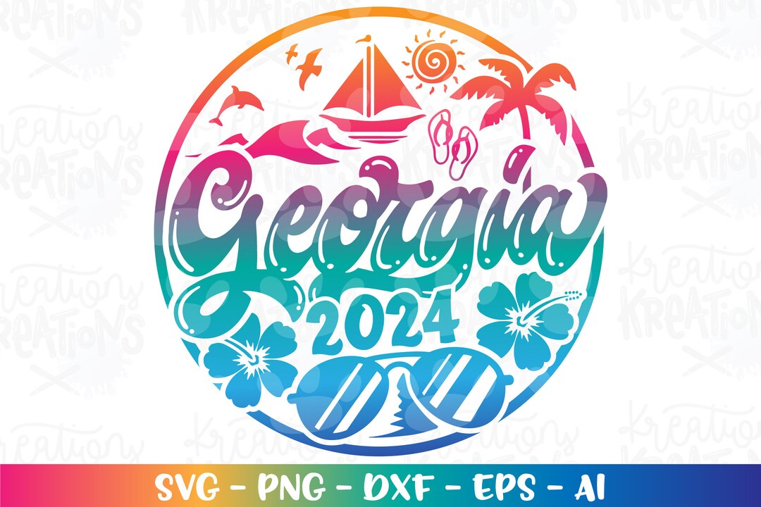 Svg Summer Beach Emblem 2024 Spring Break Print Iron on