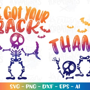 Halloween SVG Ich habe dich zurück svg Danke svg lustige lustige Shirt Bruder Schwester niedliche Schnittdatei Cricut Silhouette Download Png Sublimation