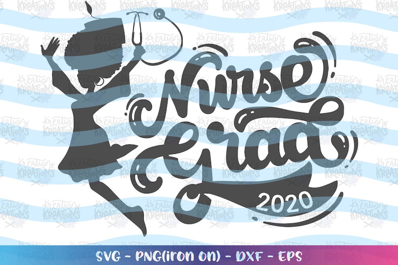 Nurse graduate 2020 svg black girl afro svg nurse svg | Etsy