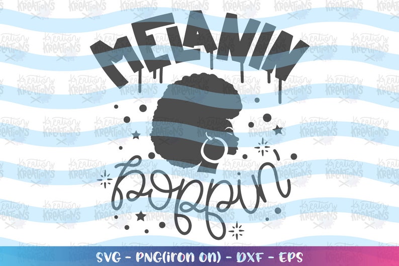 Melanin Poppin' Svg Hand Drawn Hand Lettered Svg Print - Etsy
