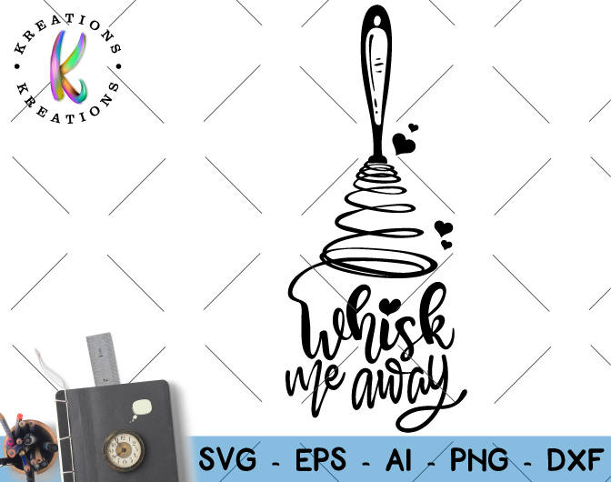 Whisk me away SVG baking cooking chef whisk decal love digital Etsy