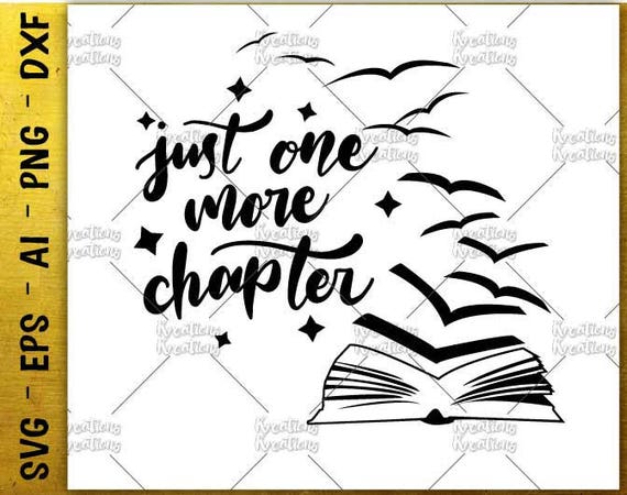 Download Just one more chapter SVG magical book quotes saying hand | Etsy