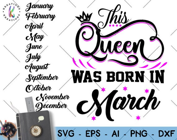 Download This Queen was born in svg birthday queen happy birthday ...