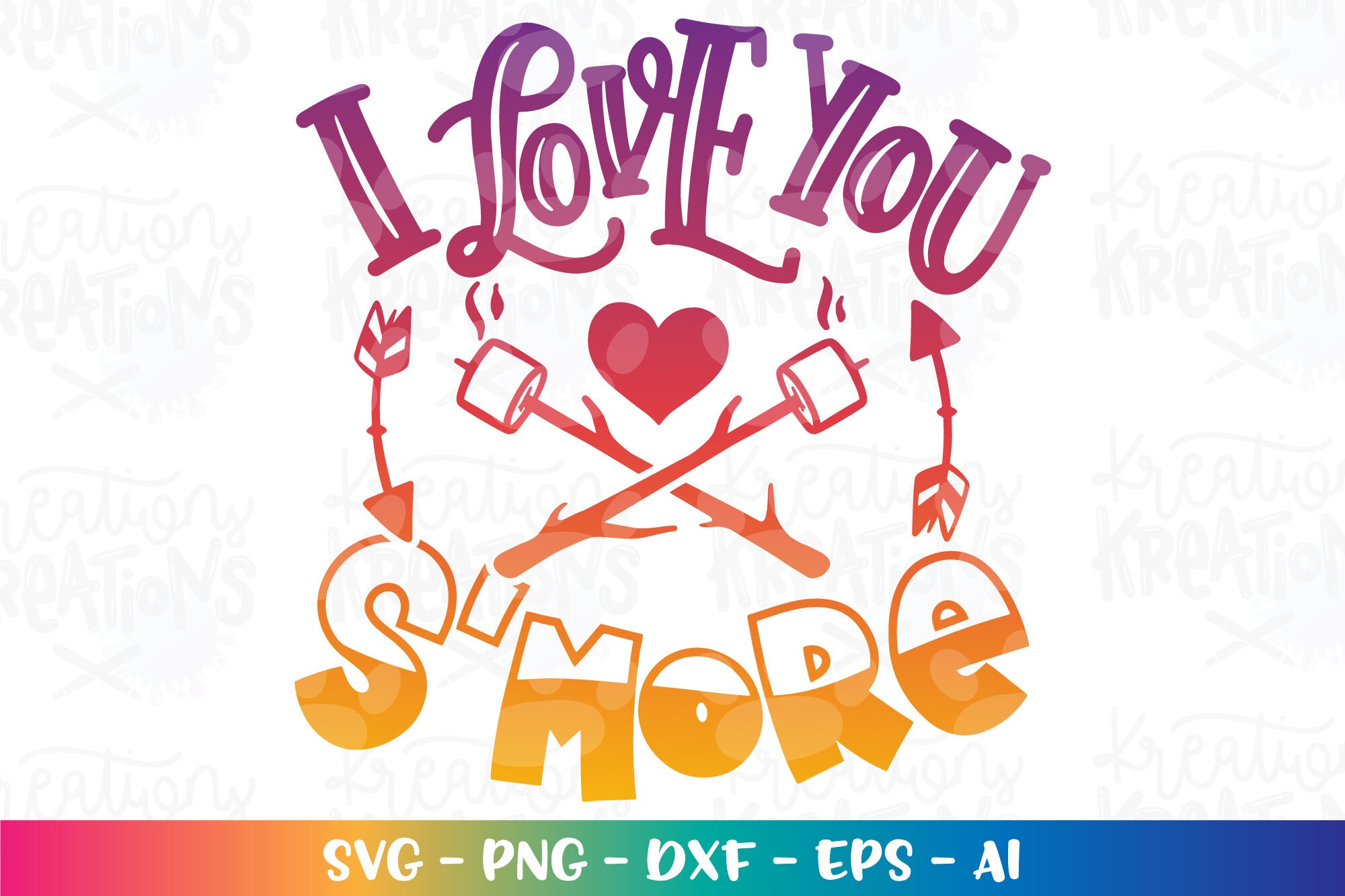 I love you S'more svg camping svg camping quotes cute | Etsy