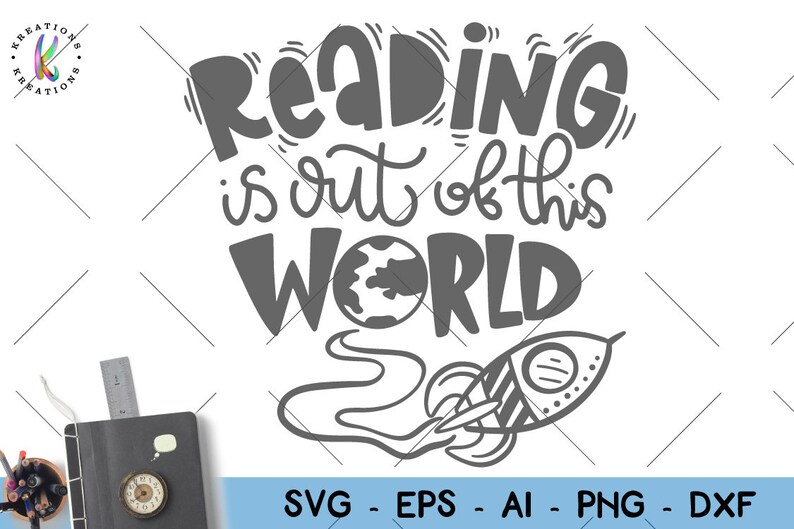 Download Reading is out of this World SVG reading week Books quotes | Etsy