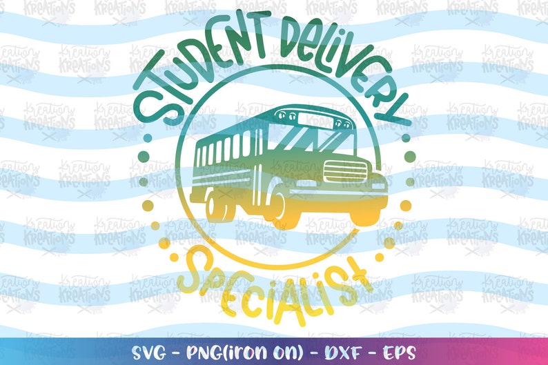 Download Student Delivery SPECIALIST svg School Bus driver back to | Etsy