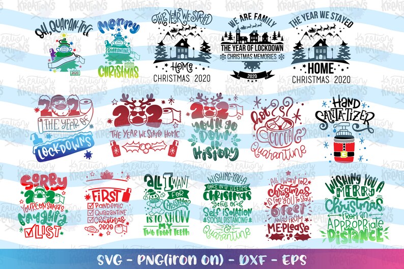 Download Christmas Bundle Pack SVG Christmas Quarantine 2020 Mega ...