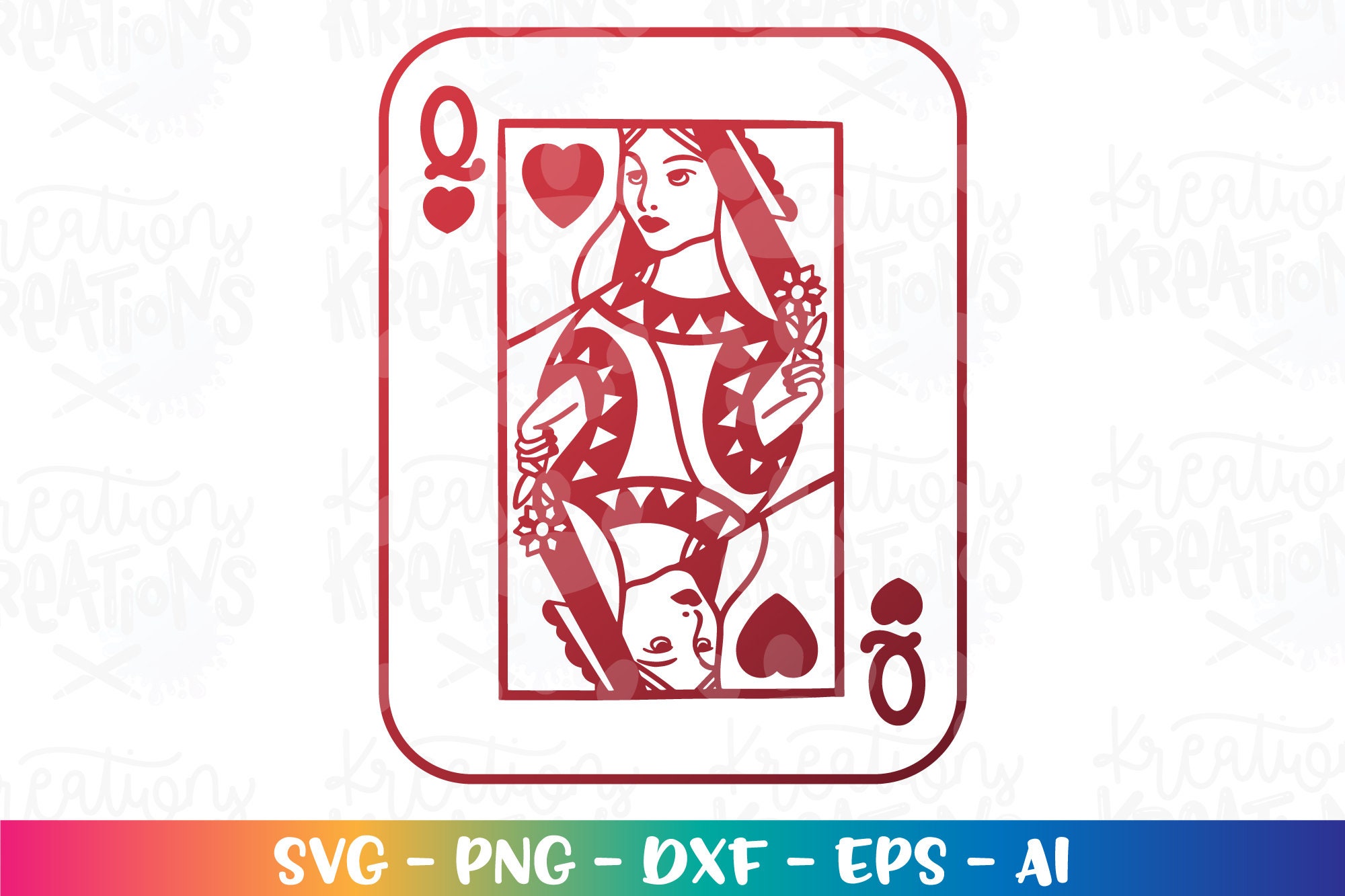 Queen Of Heart Svg
 Queen of Hearts SVG Valentine s Day Cute Deck of Card Cute Etsy