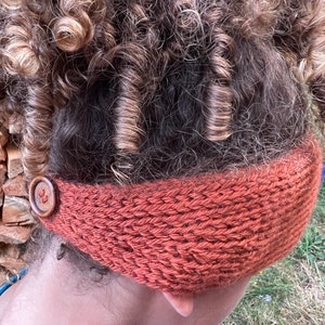 Buttoned Headband Earwarmers
