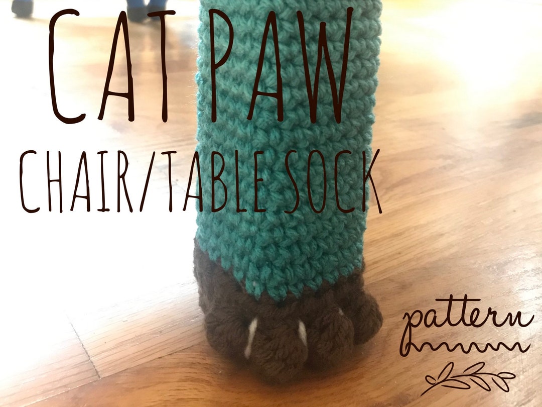Cat Paw Chair/table Sock PATTERN ONLY Etsy