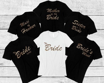 Animal Print Personalised T-Shirt, Bachelorette, Hen Party, Bridal Party
