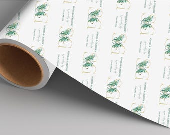 Elegant Personalised Wedding Gift Wrap Customisable Gift Packaging  Wrapping Paper for Wedding