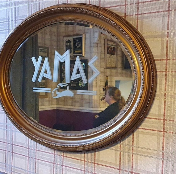 Etched Bar Mirror Decals