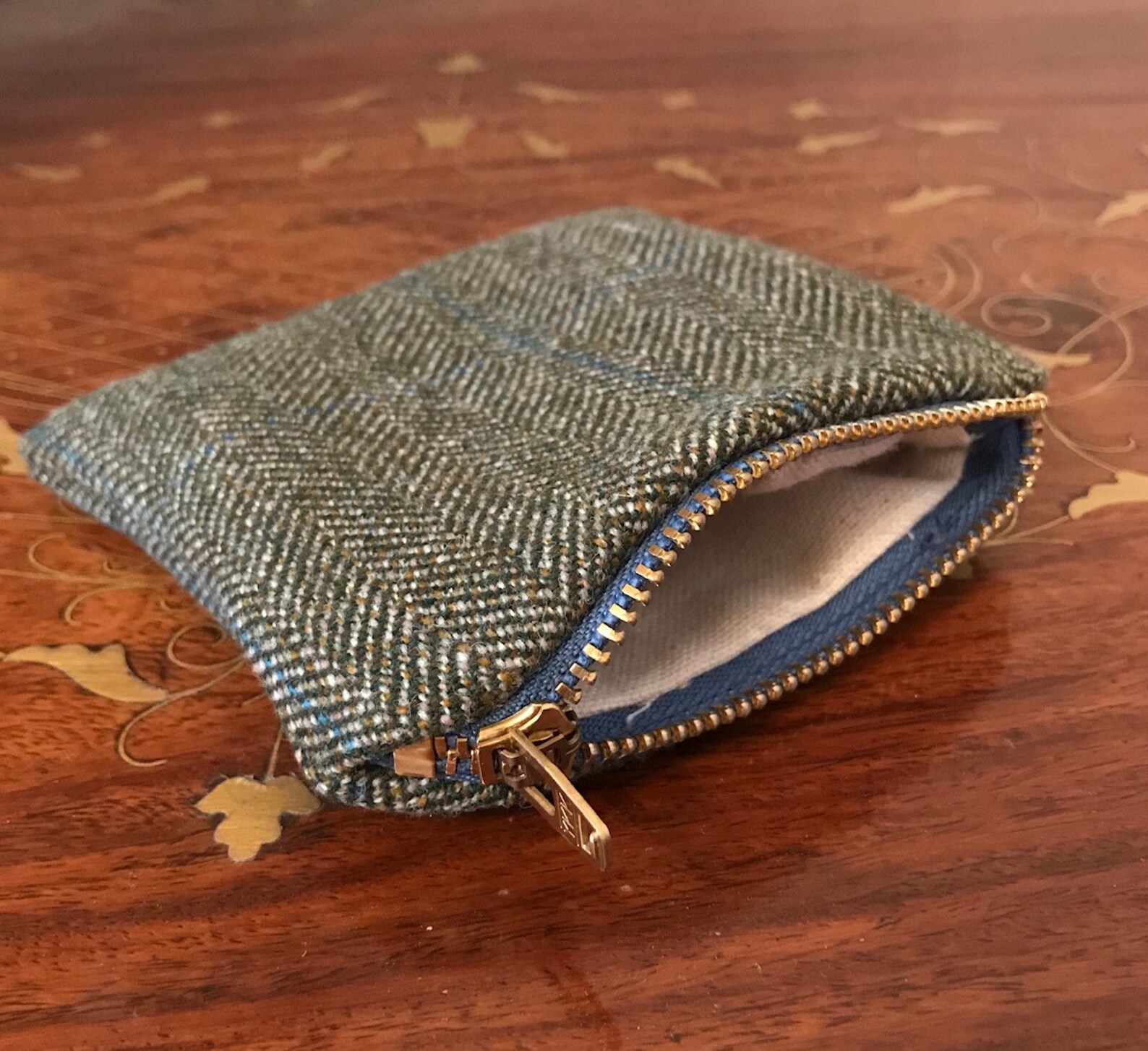 Monedero de monedas hecho en Tweed inglés Etsy
