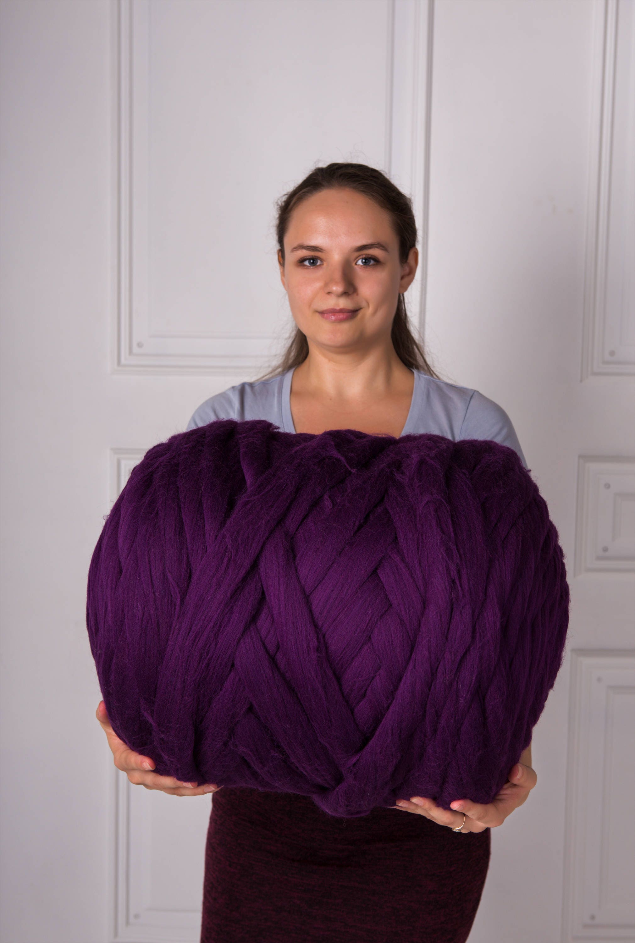 2 lbs/1 kg Merino wool yarn. Super bulky yarn. Chunky yarn. Etsy