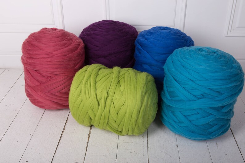 Merino wool yarn Jumbo wool 2 lbs1 kg Super chunky yarn Dyed Arm knitting Pure merino Big knit Wool roving Chunky yarn Giant wool