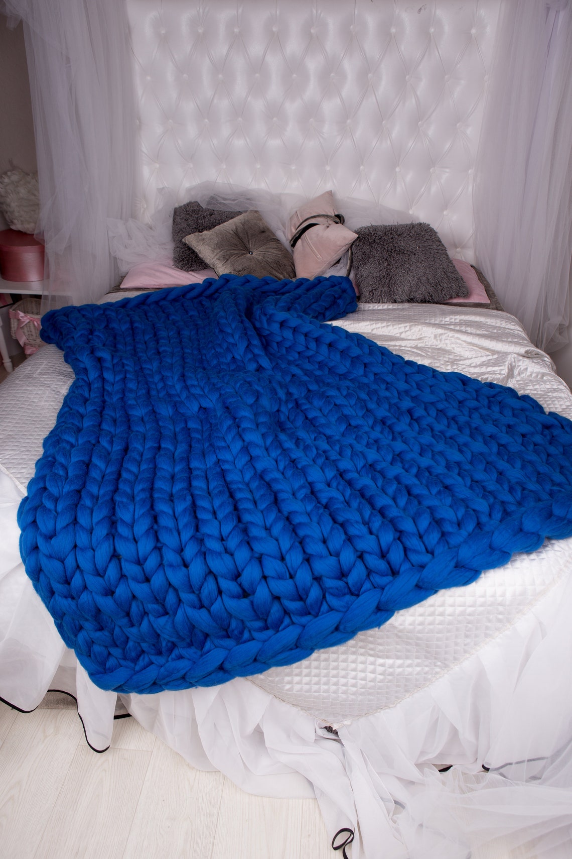 Medium chunky blanket 40x60'' Etsy