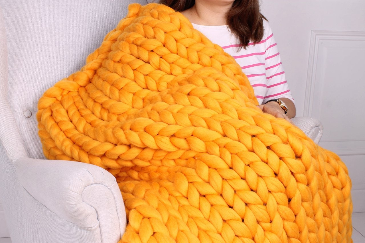 Giant bulky blanket 30x50'' Etsy